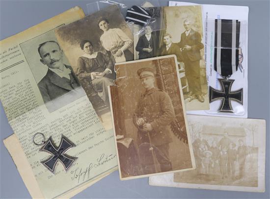 Two Iron Cross (one with provenance) and a miniature